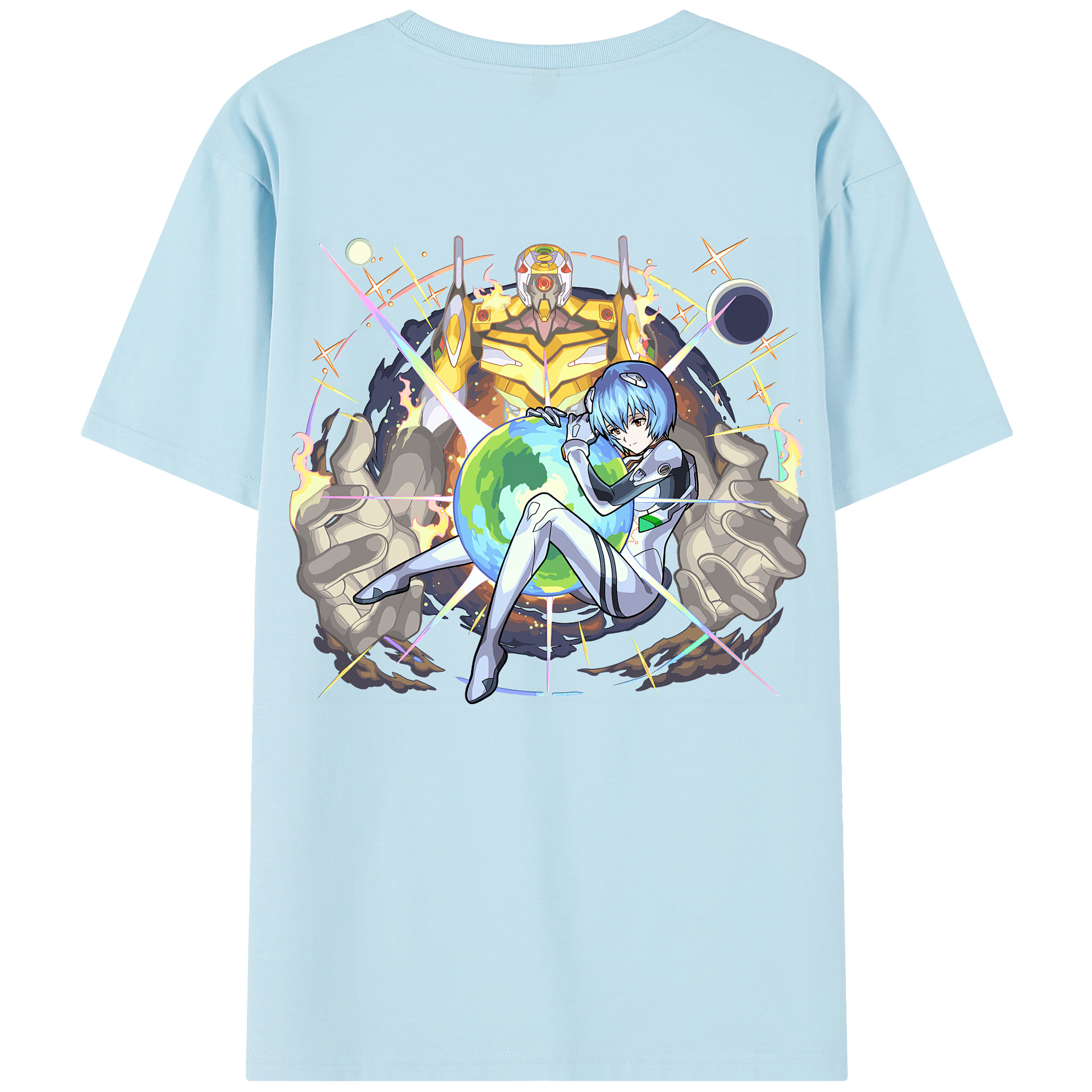 （画像用） EVA 新世紀エヴァンゲリオン 綿100％半袖Tシャツ（背面プリント）